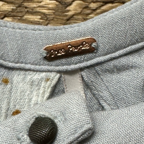 Free People Embroidered Swing Dress Size M - Picture 4 of 6